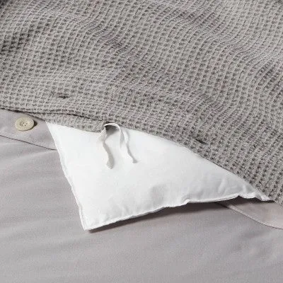 New - Threshold Cotton Waffle Duvet Cover Set Waffle Weave OEKO-TEX