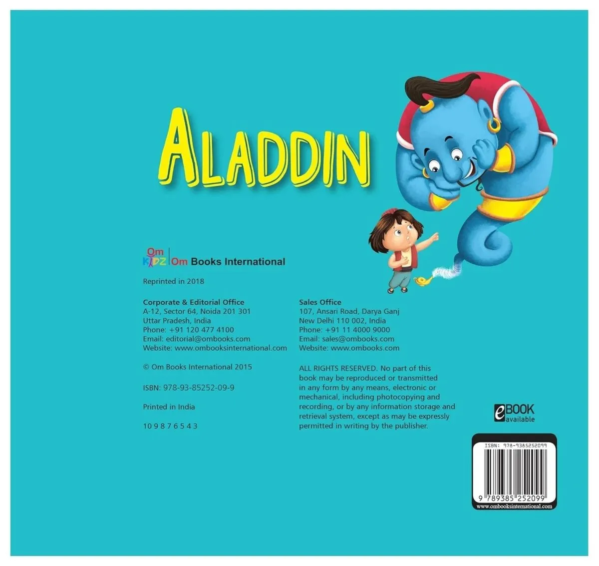 Om Books International Aladdin ( Fairy Tales ) - Cutout Board Books