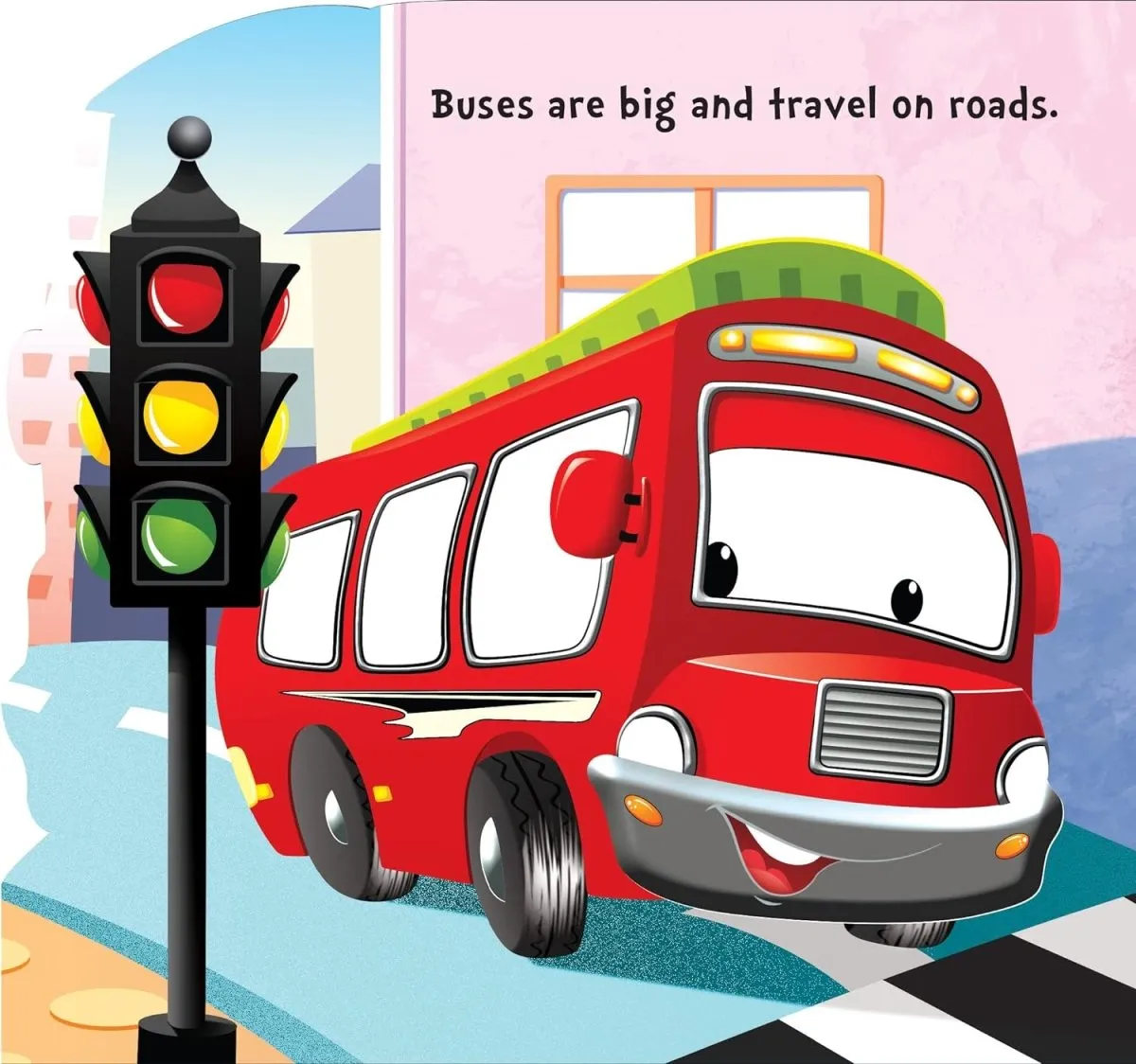 Om Books International Bus ( Transport )- Cutout Board Books