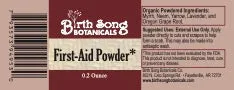 Organic Herbal First Aid Powder, with Myrrh, Neem, and Yarrow