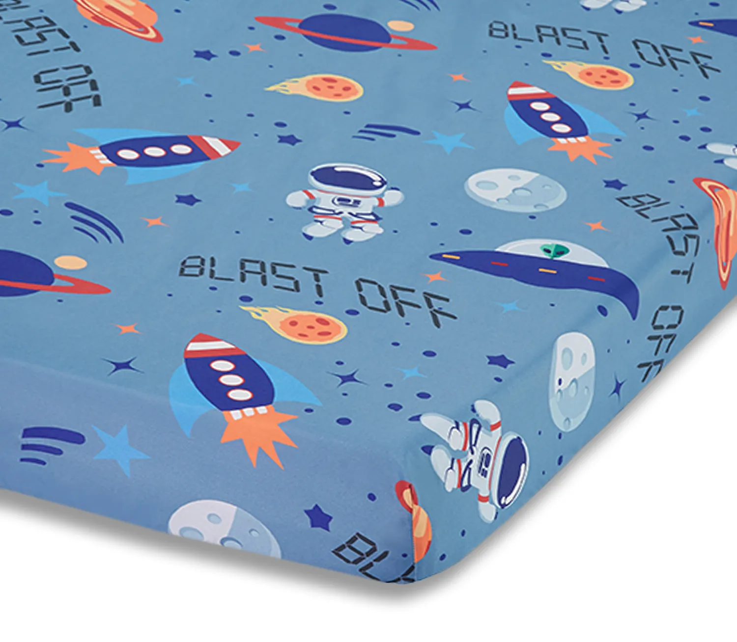 Outerspace Adventures Fitted Crib Sheet