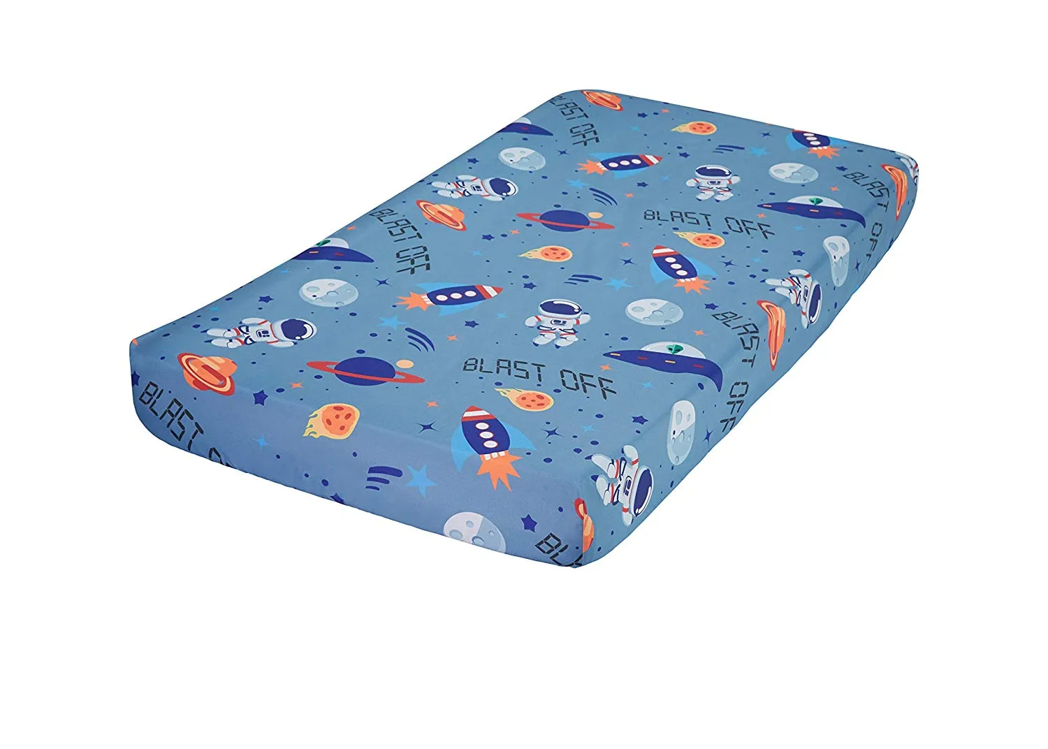 Outerspace Adventures Fitted Crib Sheet