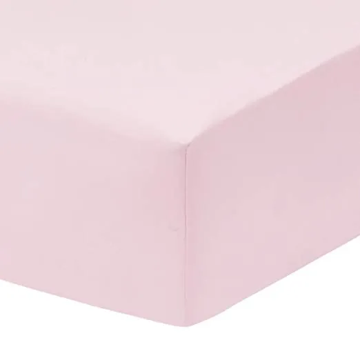 Pink/White 2-Pack Fitted Crib Sheets