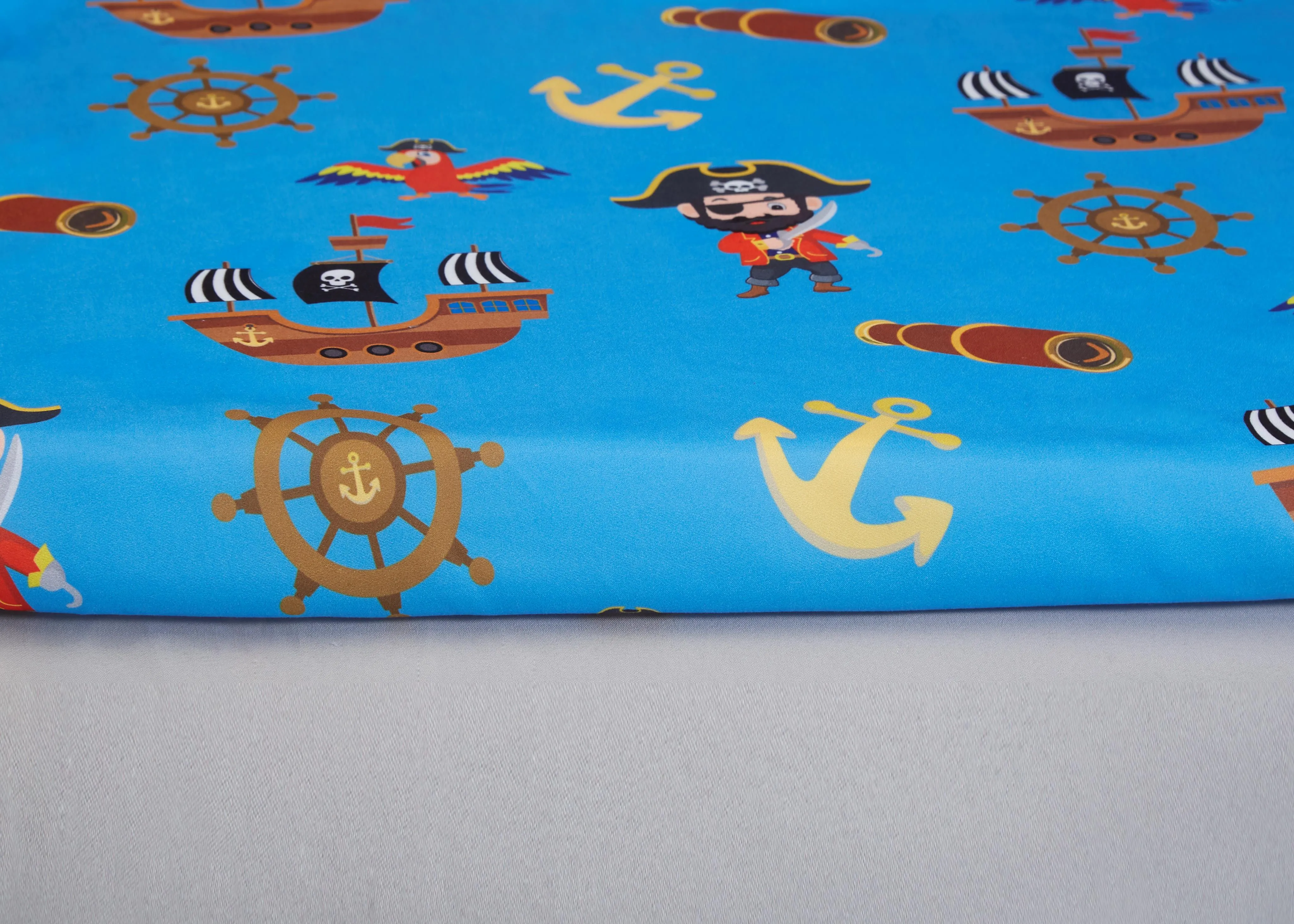 Pirates Treasure Hunt 2-Pack Fitted Crib Sheet