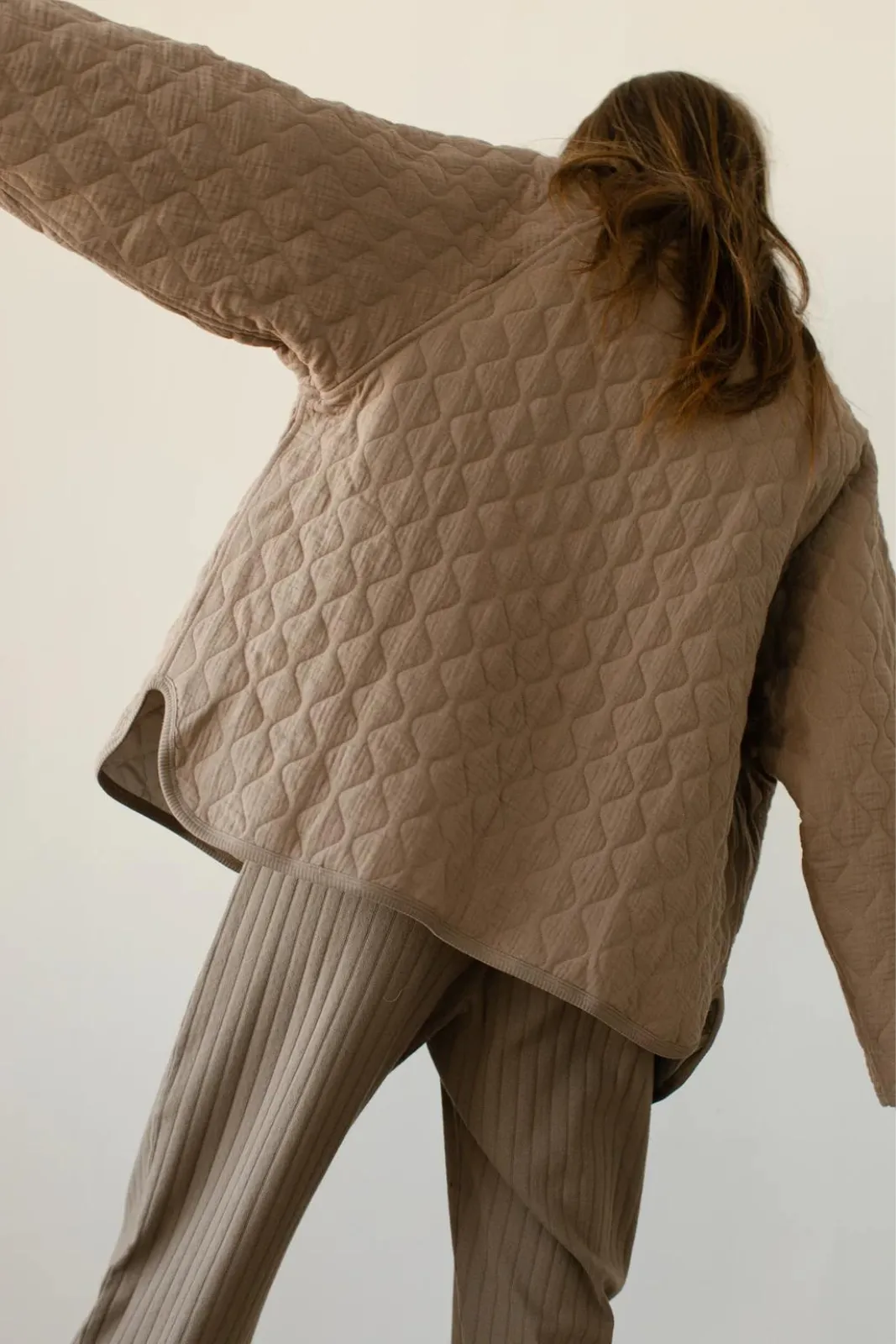 Quilted Jacket, Mushroom