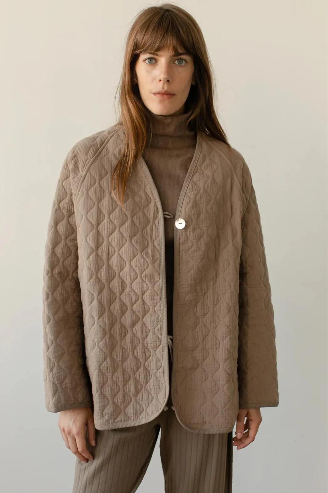 Quilted Jacket, Mushroom