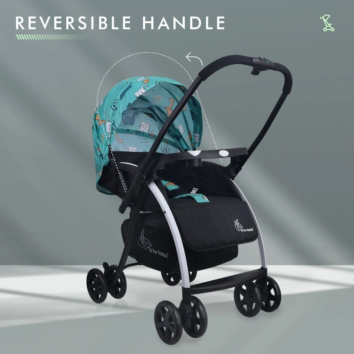 R for Rabbit Sugar Pop Stroller- Dino Blue