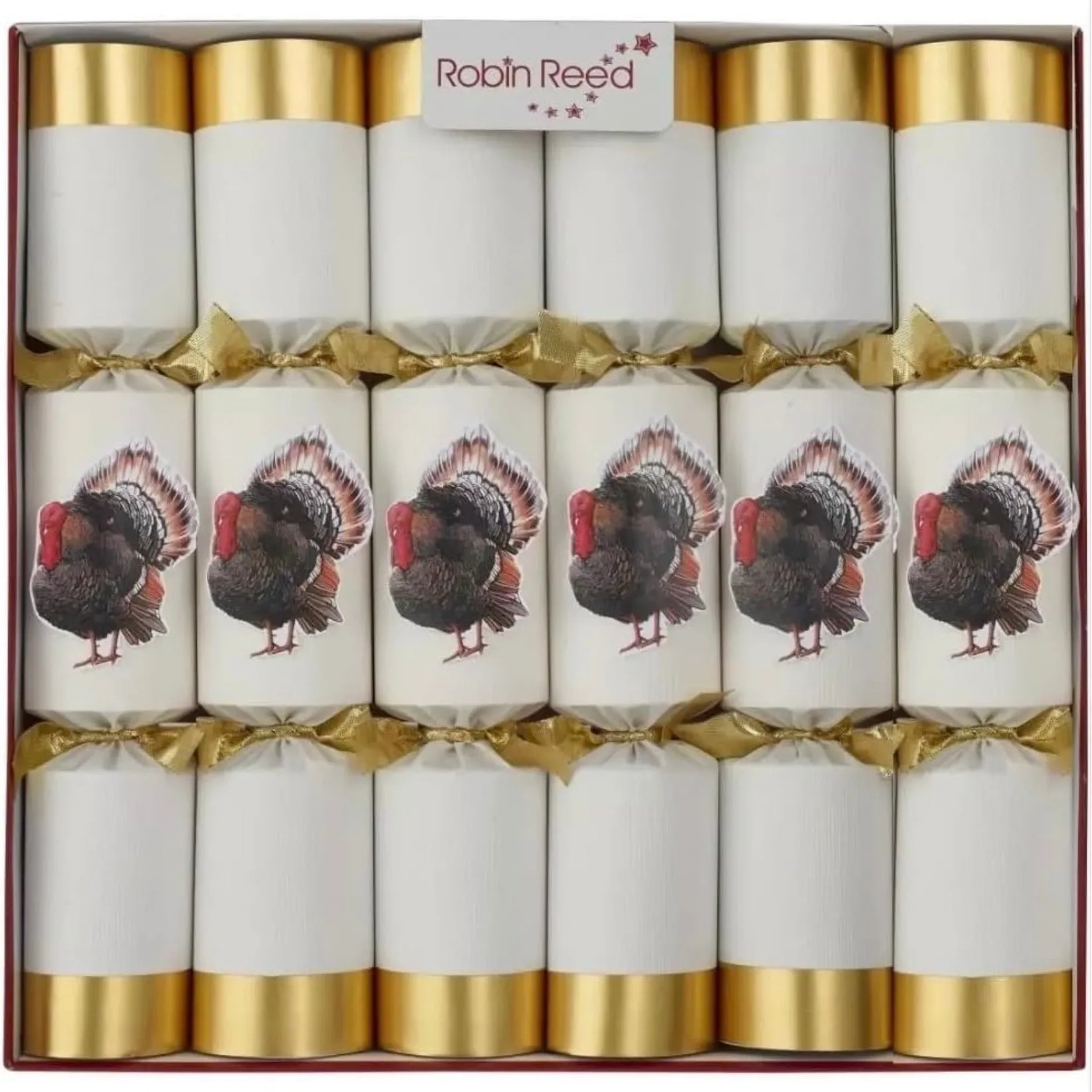 Robin Reed "Racing Turkey" Thanksgiving Crackers