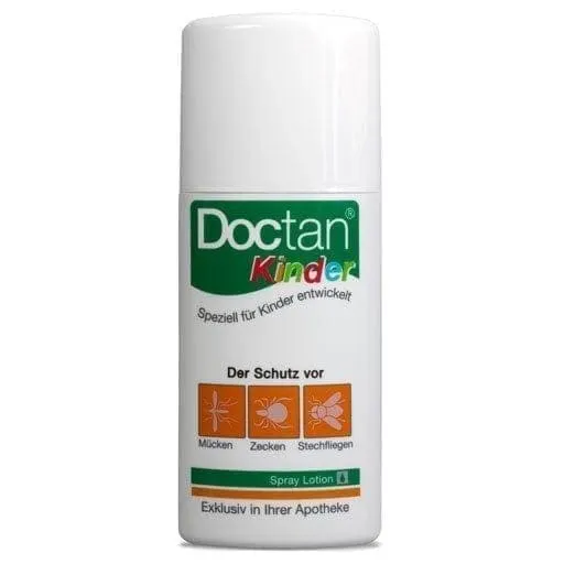 Saltidin insect repellent, Icaridin insect repellent, DOCTAN for children lotion