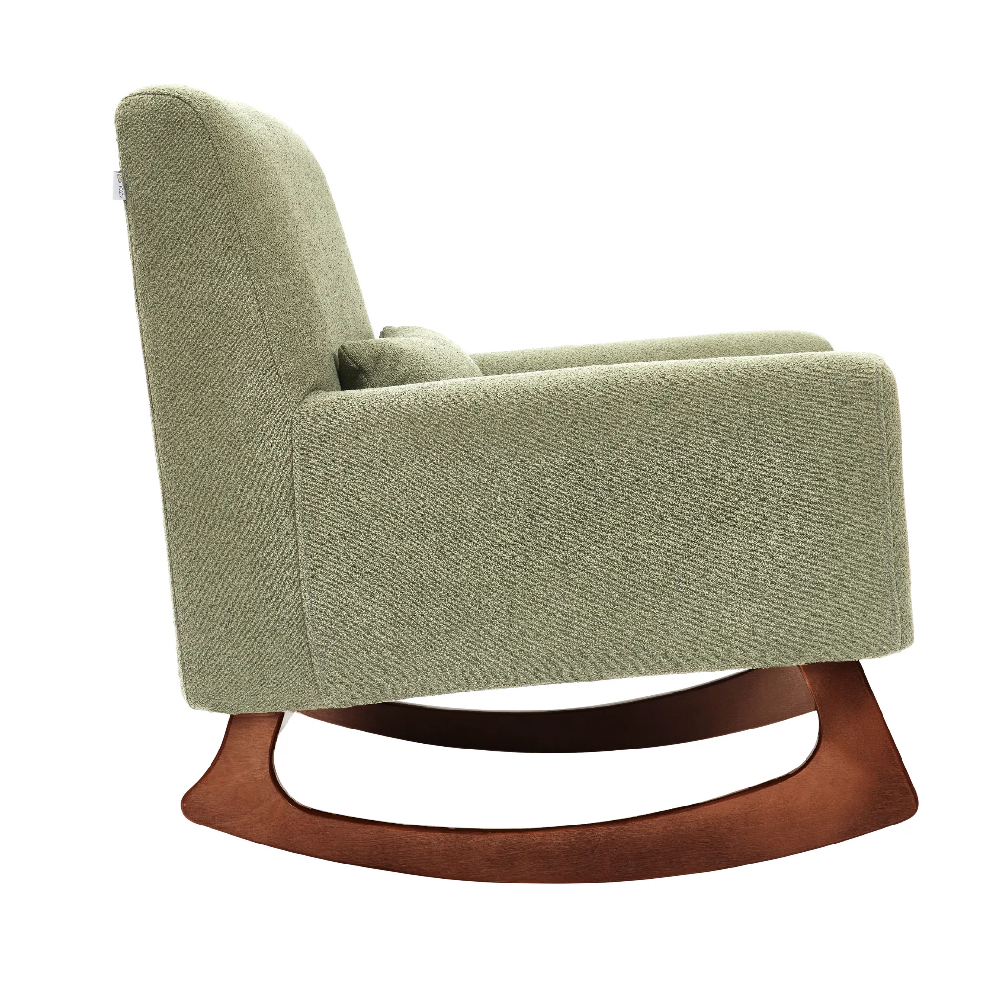 Serena Rocking & Nursing Chair - Sage Bouclé And Walnut