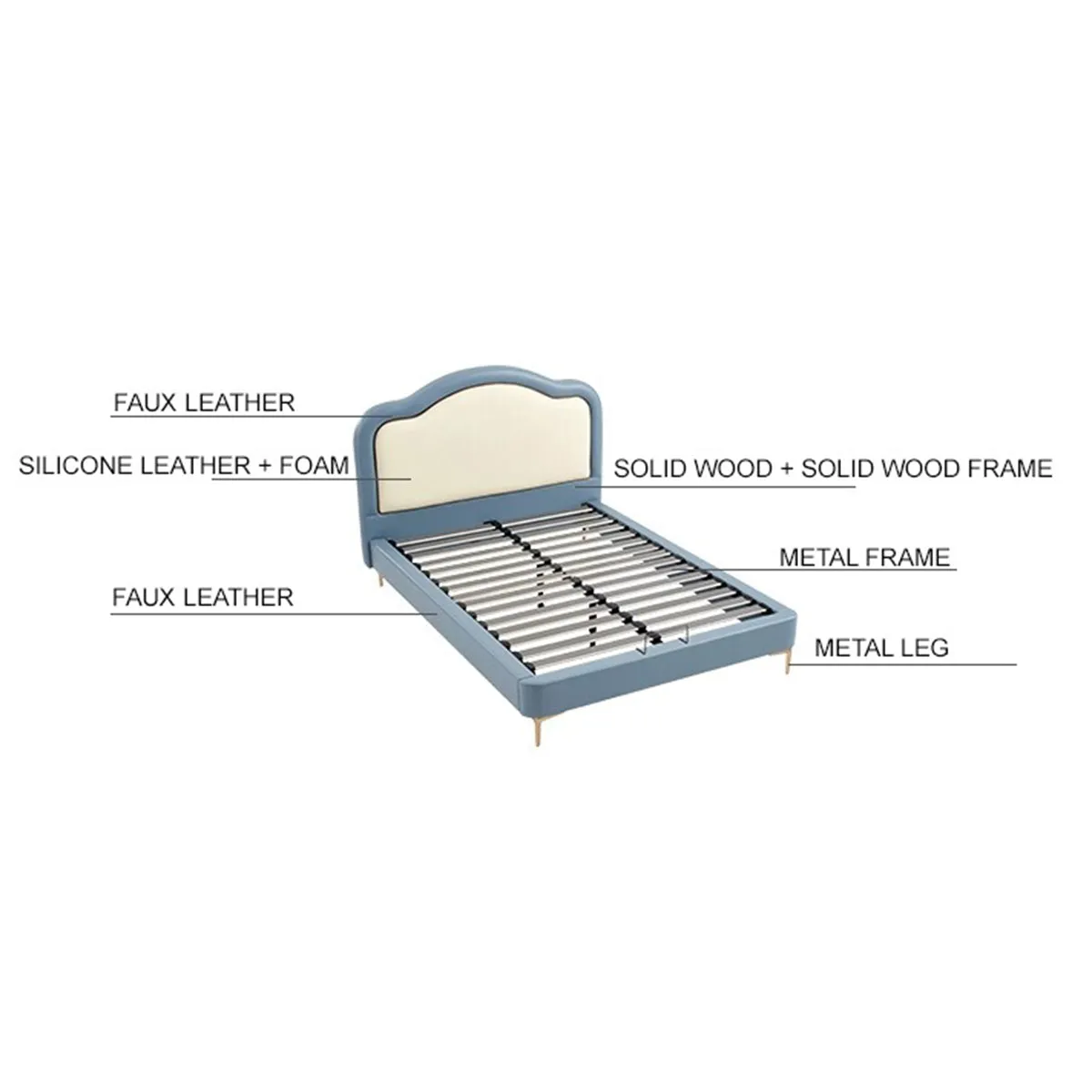 Soft-Padded Cloud Bed with Mattress