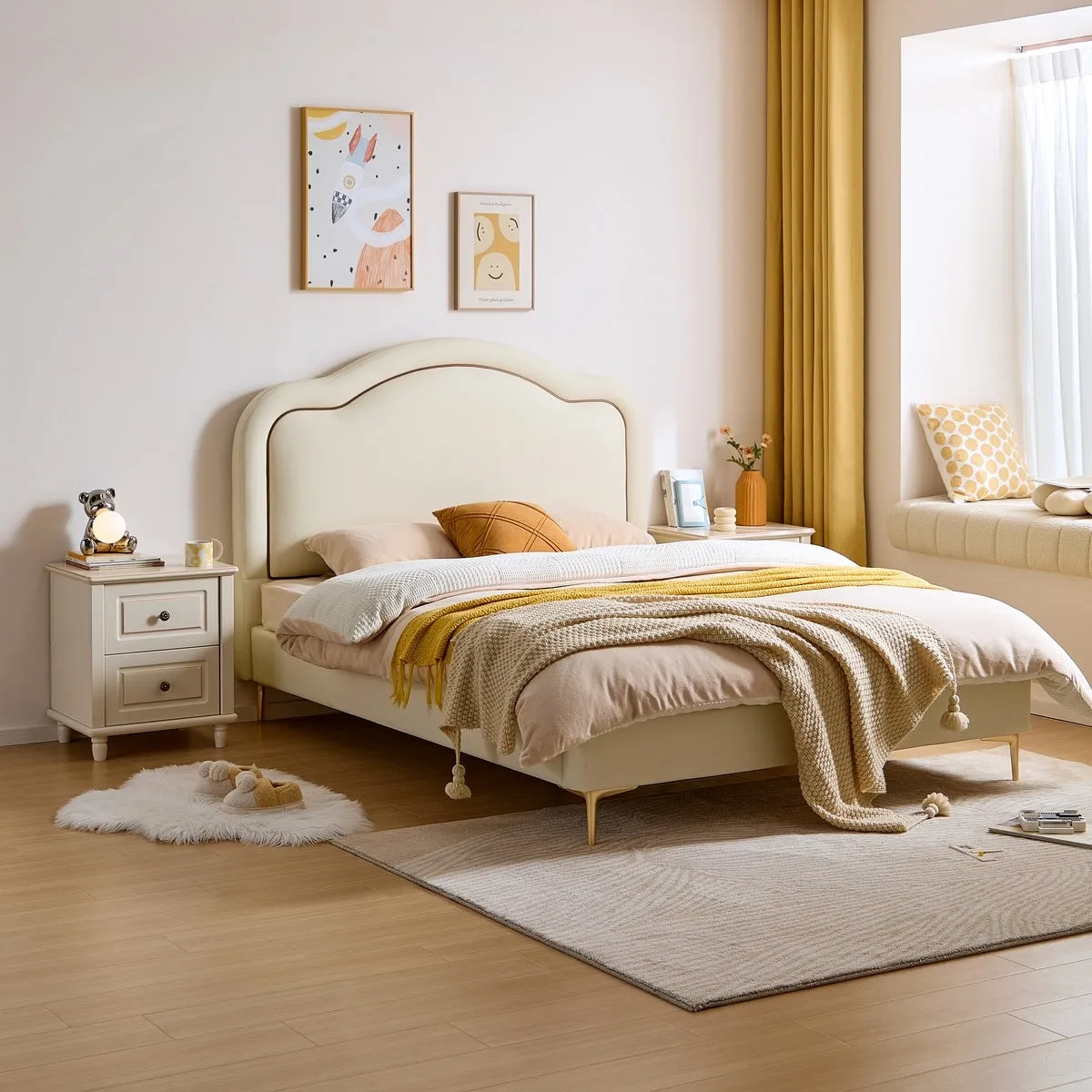 Soft-Padded Cloud Bed with Mattress