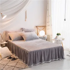 Softy Light Gray Bed Skirt