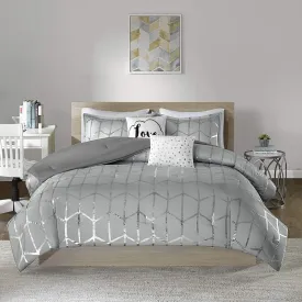 The Metallic Grey Bed Set