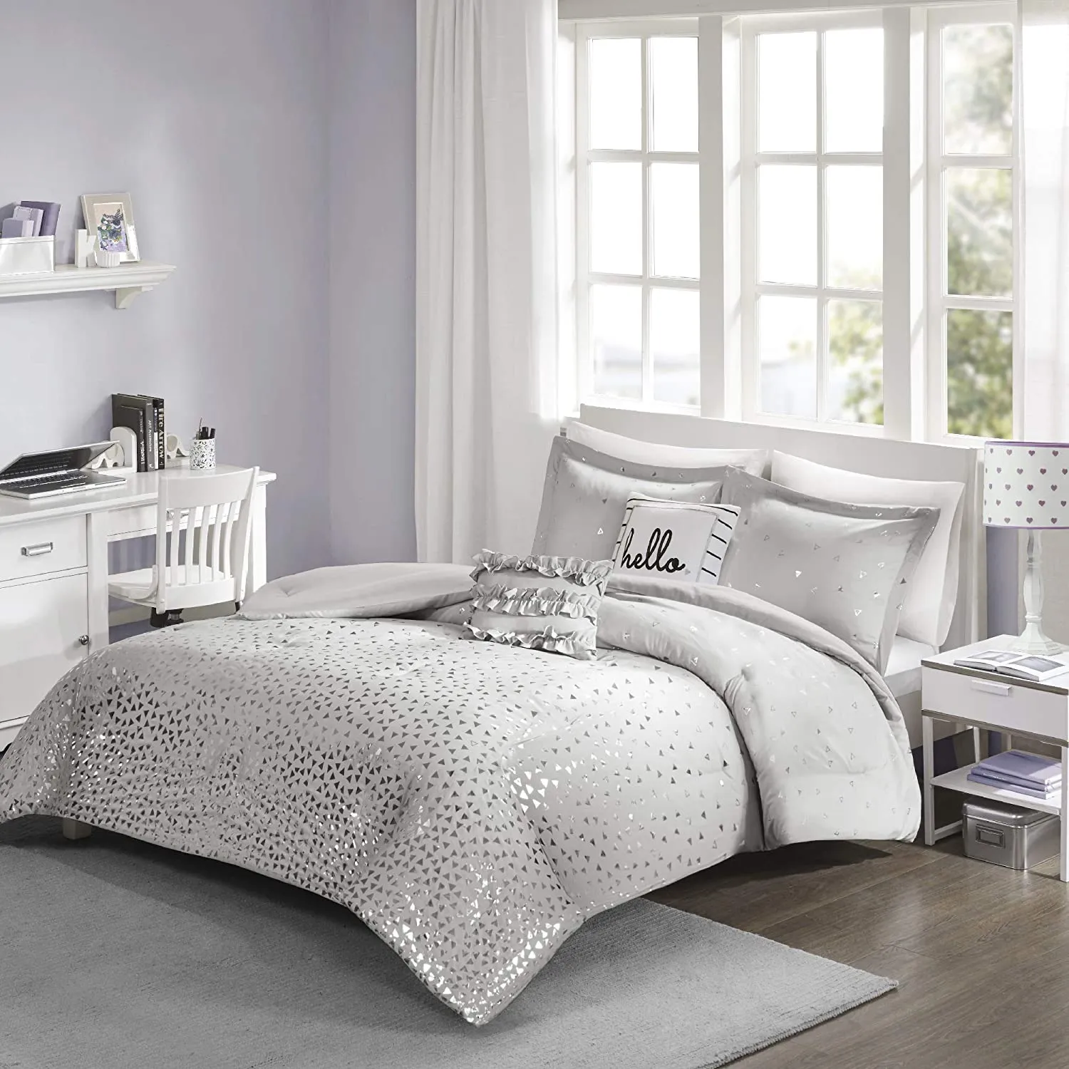 The Metallic Stone Bed Set