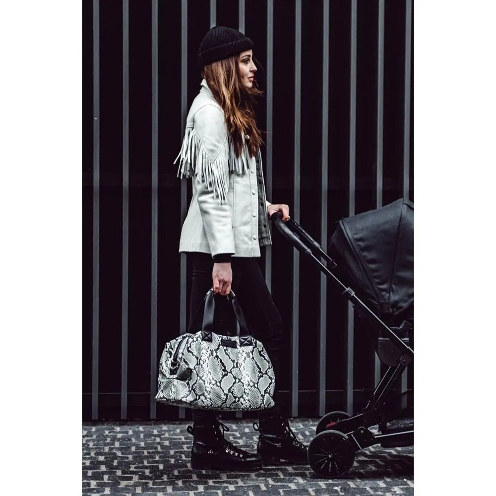 Tiba   Marl RAF diaper bag | Tonal snake