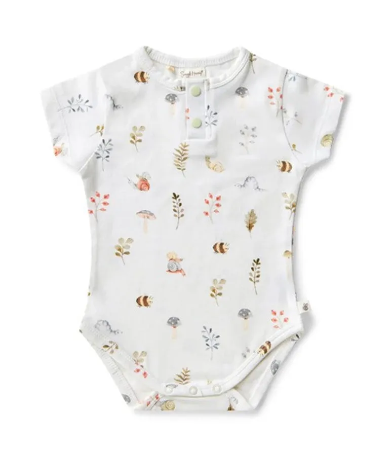 Unisex Cotton Garden Friends Bodysuit (short-sleeved)