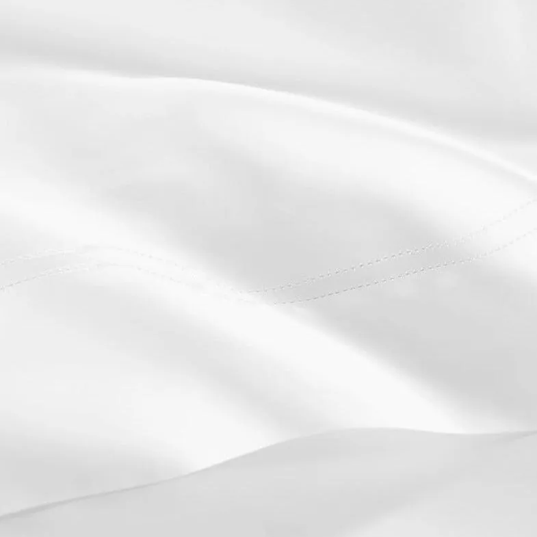 Virtuoso White Sateen Bedding by Peacock Alley