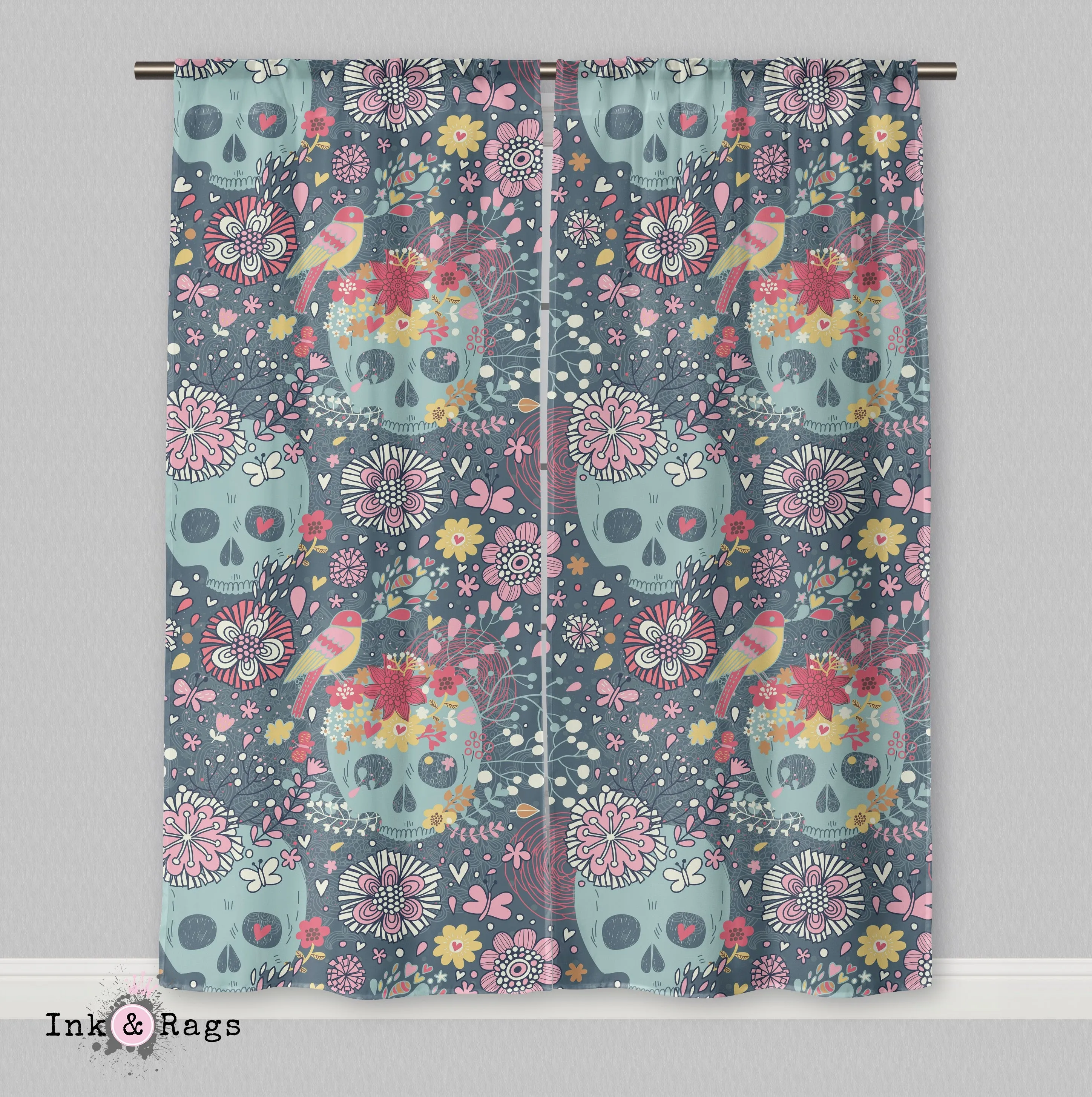 Woodland Skull Curtains