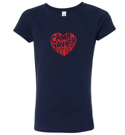 Yavneh Girl's Princess Red Heart T-Shirt