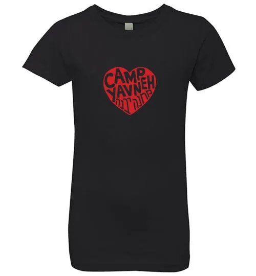 Yavneh Girl's Princess Red Heart T-Shirt