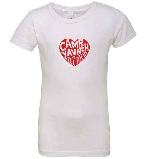 Yavneh Girl's Princess Red Heart T-Shirt